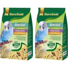 Prime Eurogold Special Kabuksuz Muhabbet Kuşu Yemi, 500 gr 2li Paket