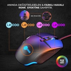 Prime MG1101 Kablolu 6400DPI 8 Tuşlu Rgb LED Aydınlatmalı Gaming Optik Mouse Siyah