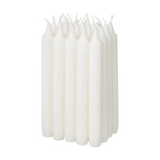 Prime 20 Li Şamdan Mumu Beyaz 19CM, Beyaz