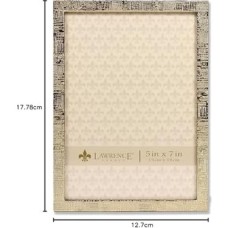 Prime Frames Metal Desenli, 12,7 x 17,8 Cm, Altın Rengi Resim Çerçevesi, Altın, 5x7