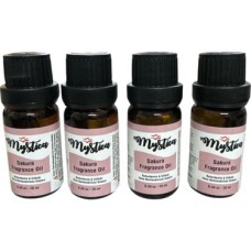 Mystica Sakura Aromatik Yağı Esansiyel Yağ Buhurdanlık Kokusu Seti 4 Adet
