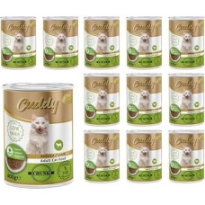 Prime Cuddy Yetişkin Kedi Kuzulu ve Jöleli Konserve Mama 400 gr x 12 Adet