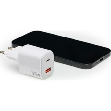 Up Tc 35W Duvar Şarj Cihazı – 1x Usb-A ve 1x Usb-C Çıkışlı, Hızlı Şarj Destekli, Taşınabilir ve Güvenli Beyaz Adaptör