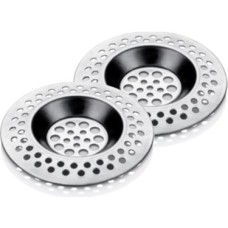 2 Adet Lavabo Evye Süzgeci Lavabo Içi Süzgeç 8 cm Metal Tıkanma Önleyici Temizlik Ürünü Pratik ve Ergonomik Kolay Sök-Tak Modüllü