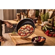 Ledro Kızartma Tavası, 24 Cm, Alüminyum, Indüksiyonlu Ocaklara Uygun, Seramik Yapışmaz Kaplama, Thermopoint, Italya'da Üretilmiştir, Bej
