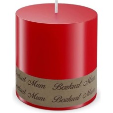 Bozkurt Mum Silindir Mum 7cm Çap x 7cm Boy Dev Mum 7 Cmx 7cm Silindir Mum 7x7 cm MUM7X7 (Kırmızı)