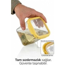 Prime Smatware 4'lü Set Loxo Sızdırmaz Saklama Kabı 700 ml Turuncu