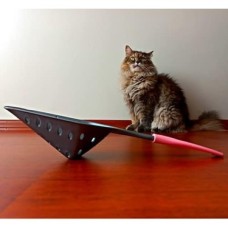 1 Adet Kedi Kumu Eleme Küreği, Küçük Delikli Ince Taneli Dar Aralıklı Pet Tuvalet Temizleme Eleği Süzgeç (Gri-Pembe)