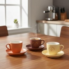 Porselen Fincan ve Tabak Seti 200 ml - Özel Kutulu Asorti Renkli (Pastel Tonlar) Altın Yaldız Detaylı Hediyelik Fincan (1 Kişilik) Porselen Fincan ve Tabak Seti 200 ml - Özel Kutulu Asorti Renkli (Pastel Tonlar) Altın Yaldız Detaylı Hediyelik Fincan (1 Kişilik)