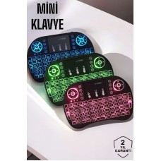 USB Bağlantılı Mini Q Klavye Işıklı Tüm Cihazlara Uyumlu