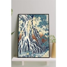 Prime (PSTER14672) Kirifuri Waterfall-Katsushi Hokusai Sanatsal Çerçeveli Tablo 40 x 50