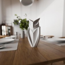 Deco Fabrıca Geometrik Modern Baykuş Biblosu – Bilgelik Sembolü Dekoratif Heykel | Ofis Masası & Kitaplık Için Şık Ev Hediyesi