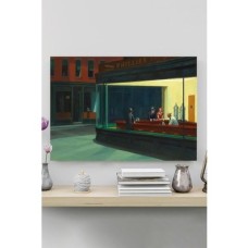 (PSTER20123) Nighthawks - Gece Kuşları - Edward Hopper Sanatsal Poster 80 x 115