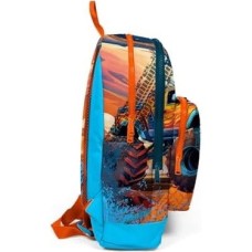 Prime Kids Mavi Turuncu Wheels Truck Desenli Dört Bölmeli Okul Sırt Çantası 23778