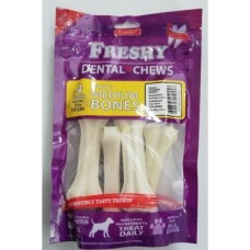 Irem Freshy Beyaz Press Deri Köpek Çiğneme Kemiği. 35-40GR 4 Adet. 145GR