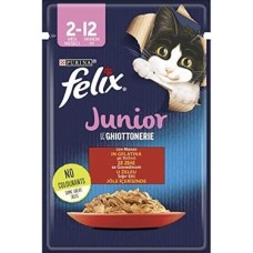 Prime Felix Yaş Kedi Maması, Sığır Etli, Yavru Kedi, 85 G