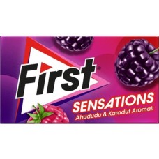 First Sensations Ahududu Karadut Aromalı Şekersiz Sakız 27 gr First Sensations Ahududu Karadut Aromalı Şekersiz Sakız 27 gr