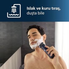S1885/00, Islak ve Kuru Elektrikli Tıraş Makinesi, Powercut Bıçaklar, 35 Dakika Kablosuz Kullanım, Ipx7 Su Geçirmez