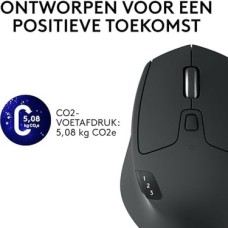 Prime M720 Triathlon Windows/mac Için Kablosuz Mouse (Bluetooth, Unifying, Easy-Switch - Üç Cihaz Arasında Kolayca Geçiş Sağlar) Siyah