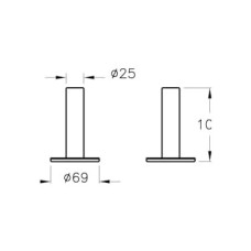 Prime Origin A4489636 Tekli Diş Fırçalığı, Yerden, Mat Siyah