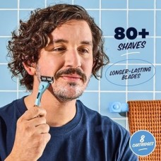 Prime Dollar Shave Club | 6 Blade Club Serisi Tıraş Makinesi Dolum Kartuşu, 8 Adet | Dahili Düzeltici Bıçaklı Hassas Kesim Paslanmaz Çelik Bıçaklar | Miras Ile Uyumlu Değil