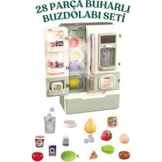 Giffy/oyuncak Buhar Efektli Buzdolabı 28 Parça Aksesuarlı Sesli Müzikli LED Işıklı Pilli Eğitici Gerçekçi Giffy/oyuncak Buhar Efektli Buzdolabı 28 Parça Aksesuarlı Sesli Müzikli LED Işıklı Pilli Eğitici Gerçekçi