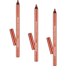 Işıltılı Kalıcı Göz Kalemi (Turuncu) - Extreme Tattoo Gel Pencil - 008 Orange Pop (3 Paketi)