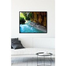 (PSTER13673) Saklıkent Antik Kenti Manzara Çerçeveli Tablo (40X50CM)