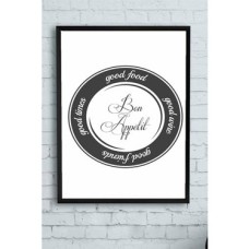 (PSTER14574) Bon Appetit Mutfak Çerçeveli Tablo 50 x 70 (PSTER14574) Bon Appetit Mutfak Çerçeveli Tablo 50 x 70