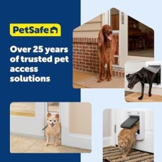 Petsafe Plastik Köpek ve Kedi Kapısı, Küçük, 15 Lbs'ye Kadar Evcil Hayvanlar Için, Boyanabilir, Kolay Kendin Yap Kurulum, Güvenlik Kapağı Dahil, Iç ve Dış Kapılara Veya Duvarlara Takın, Dayanıklı,