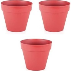 Prime Dekoratif Yalı Saksı (Kırmızı) 3 Adet