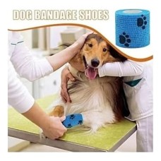 Octacare Kendinden Yapışkanlı Kedi & Köpek Pati Bandajı – Ayak Koruyucu Ayakkabısı 5 cm x 4,5 Metre 2 Adet Mavi