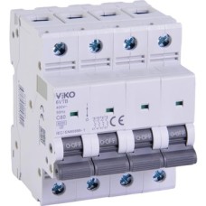 6VTB-4C80 Otomatik Sigorta 6ka C Tipi 4 Kutup 80A