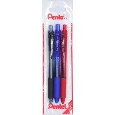 Energel 0.5 mm Likit Roller Kalem Siyah/mavi/kırmızı 3'lü Set Energel 0.5 mm Likit Roller Kalem Siyah/mavi/kırmızı 3'lü Set