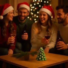 Noel Ağacı Şekilli Dekoratif Mum – El Yapımı Koku Yaymayan Yılbaşı Temalı Masa ve Ev Süsü Mum (Tekli) Noel Ağacı Şekilli Dekoratif Mum – El Yapımı Koku Yaymayan Yılbaşı Temalı Masa ve Ev Süsü Mum (Tekli)