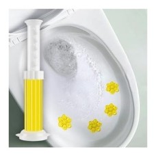 Wc Tuvalet Temizleme Jeli Klozet Jel Blok Koku Giderici Desenli Klozet Jeli Limon Sarı 1 Adet