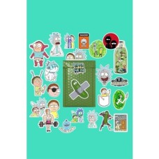 Rick And Morty Sticker Paketi/bullet Journal Defter Çıkartma Ajanda Laptop Etiket, 6874966878946874