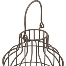 Prime Rustikales Metalldraht-Gewächshaus, Set Mit Rustikalen Holzsockeln, Industrie- Und Landhausdekoration, Akzente, Blumen, Sukkulenten, Luftpflanzen, Lichterketten, Dekorative Füllung Und Mehr