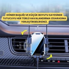 Prime Klipsli Sarsılmaz Airwent Araç Havalandırma Telefon Tutucu Araç Içi Telefon Tutucu
