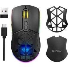 Prime Nexus Air Kablosuz 10000 Dpi Pixart PMW3325 Sensör Makro Yazılımlı & Değiştirilebilir Kapaklı Rgb Kablosuz Gaming Mouse - Siyah