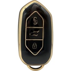 Autohan Keys Togg T10X T10F Akıllı Anahtar Kılıfı, 3 Tuşlu, Koruma, Siyah-Altın