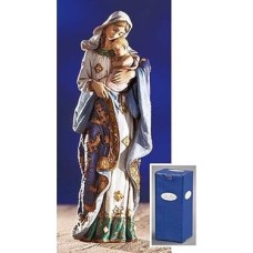 Avalon Gallery Ave Maria Adoring Madonna & Child Heykeli, 18 Cm, El Boyaması Katolik Reçine Figürü