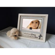 Abbey & Ca Hediye Bir Küçük Yüz Bebek Çerçevesi Şövale Arkası ve Askısı ile