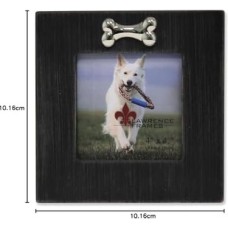 Prime Frames Köpek Kemikli Çerçeve, 10X10 Cm, Siyah