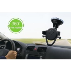 Prime Evrensel Araç Telefon Tutucu – Vakumlu Cam & Torpido Montaj, Havalandırma Izgarası Aparatı ile 360° Döner, Güçlü Sabitleme, Tüm Akıllı Telefonlar ile Uyumlu