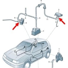 Havalı Merkezi Kilit Pompası Diyaframı 6N0862158 Vw Polo Hb ile Uyumlu 2000-2002