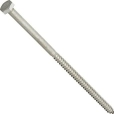 Prime The Group 964591 1/4 x 6 Inç Paslanmaz Çelik Altıgen Uçlu Vida, 10'lu Paket