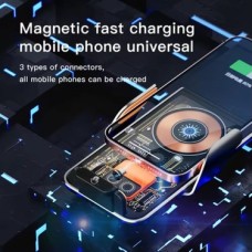 Prime Kablosuz Araç Içi Cep Telefonu Şarj 2in1 Telefon Tutucu ve Şarj Araç 4.7-7.2 Inç Uyumlu Havalandırma ve Izgarasına Montaj Transparan Tasarım (L9)