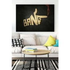 (PSTER15147) Bang Eğlenceli Mizahi Kanvas Tablo 50 x 70