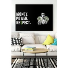 Prime (PSTER17293) Money Power Respect Motivasyon Kanvas Tablo 21 x 30